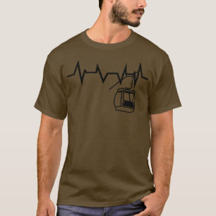 Camiseta Ski Lift Heartbeat Skier 2