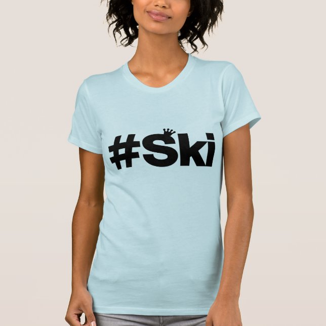 Camiseta #Ski - linhas frescas (Frente)