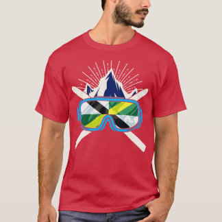 Camiseta Ski Monterey California Flag Skiier Winter S