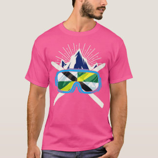 Camiseta Ski Monterey California Flag Skiier Winter S