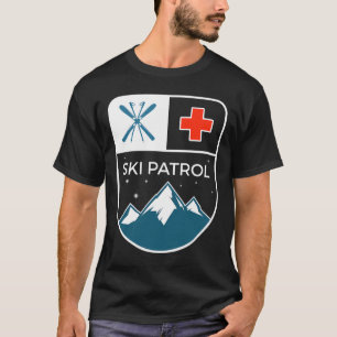 Camiseta Ski Patrol Winter Slopes Skining Snowboard