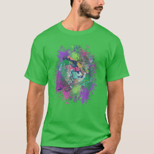 Camiseta Ski Snowboard Goggles Skiing Mountain Ape Snowman