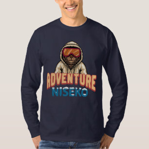 Camiseta Ski Snowboard Japonês