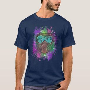 Camiseta Ski Snowboard Nature Treehugger Skiing Mountain Ap
