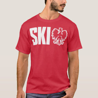 Camiseta SKI Sobrenome polonês termina no dia de Ski Dyngus