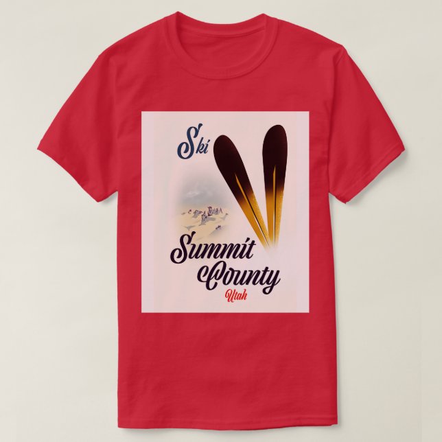 Camiseta Ski Summit County Utah (Frente do Design)