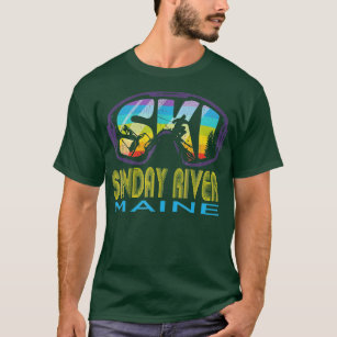 Camiseta Ski Sunday River Maine Skiing Vacing