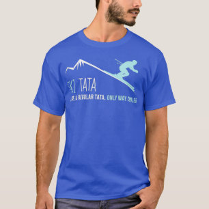 Camiseta Ski Tata Engraçado Bonito Presente de Esqui de in