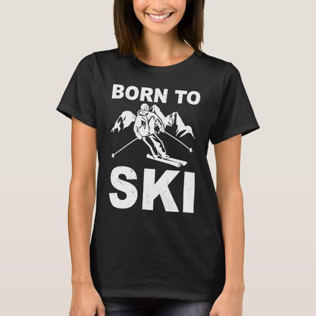 Camiseta ski tours cross country skiingmountains descent sk (Frente)