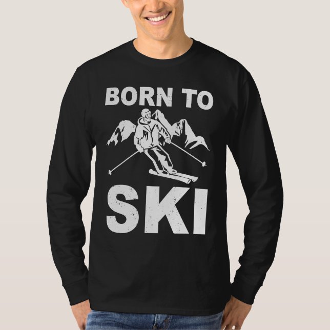 Camiseta ski tours cross country skiingmountains descent sk (Frente)