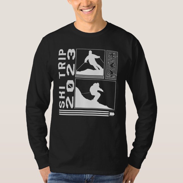 Camiseta Ski Trip 2023 Skiing Skier Winter Snowboard Snowbo (Frente)
