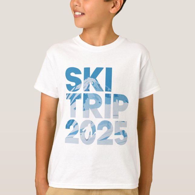 Camiseta Ski Trip 2025 Men Women Funny Skiing 1  (Frente)