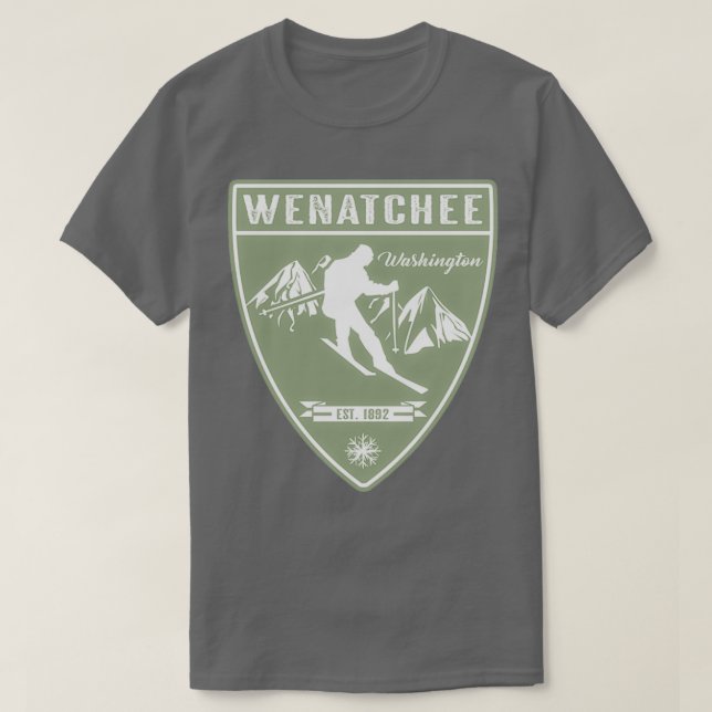 Camiseta Ski Wenatchee Washington (Frente do Design)