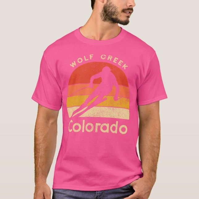 Camiseta Ski Wolf Creek Colorado Mountain (Frente)
