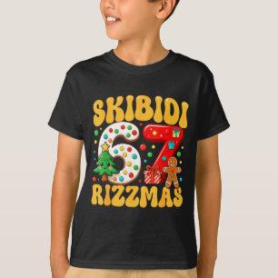 Camiseta Skibidi 67 Rizzmas Seis Sete Meme Natal Meninos G