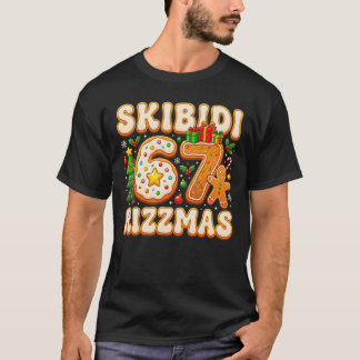 Camiseta SKIBIDI 67 RIZZMAS Six Seven Meme 6 7 Christmas