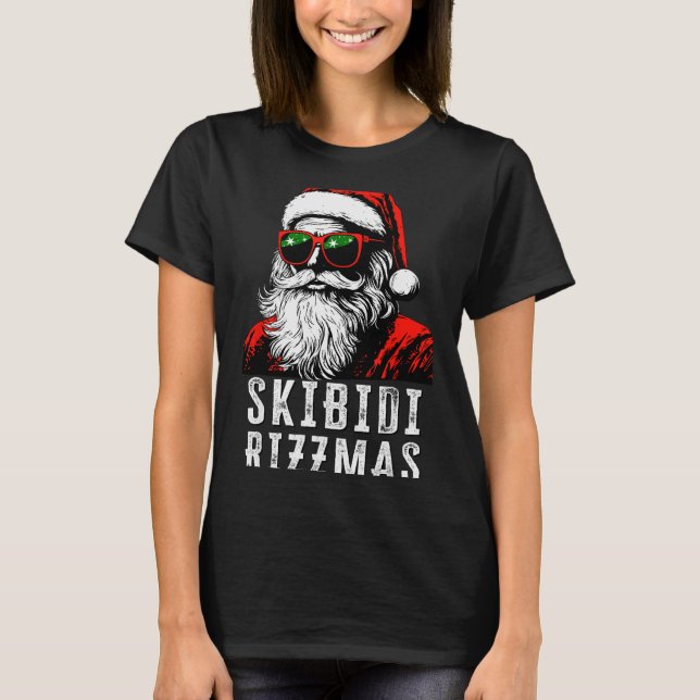 Camiseta Skibidi Rizzmas Christmas Rizz Santa Claus Charism (Frente)