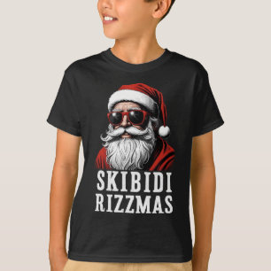 Camiseta Skibidi Rizzmas Natal Rizz Pai Natal