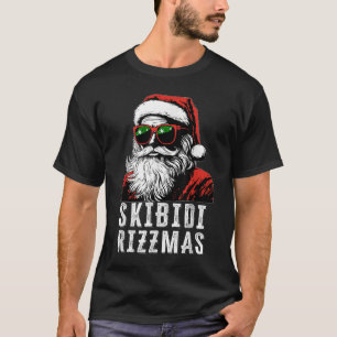 Camiseta Skibidi Rizzmas Natal Rizz Papai Noel
