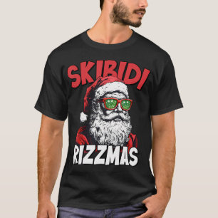 Camiseta Skibidi Rizzmas Natal Rizz Papai Noel