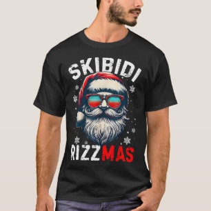 Camiseta Skibidi Rizzmas Natal Rizz Papai Noel