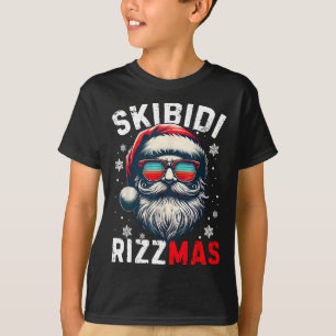 Camiseta Skibidi Rizzmas Natal Rizz Papai Noel Carism