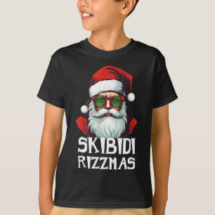 Camiseta Skibidi Rizzmas Natal Rizz Papai Noel Carisma