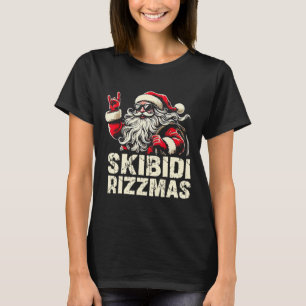 Camiseta Skibidi Rizzmas Natal Rizz Papai Noel Natal