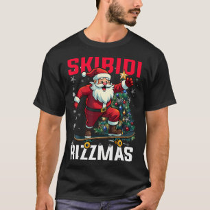 Camiseta Skibidi Rizzmas Natal Rizz Santa Claus Charismo
