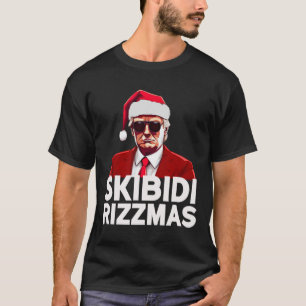Camiseta Skibidi Rizzmas Papais noeis de natal Pajama Rizz