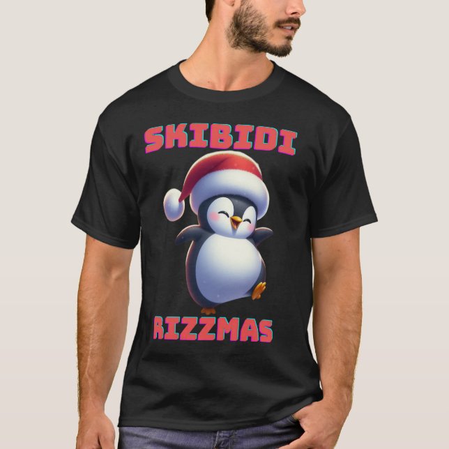 Camiseta Skibidi Rizzmas Penguin (Frente)
