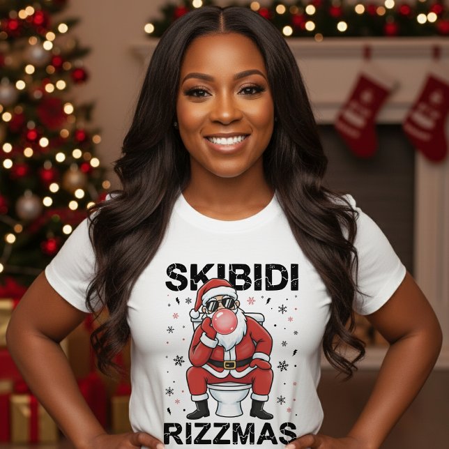 Camiseta Skibidi Rizzmas Santa Claus Toilet Funny Christmas (Criador carregado)