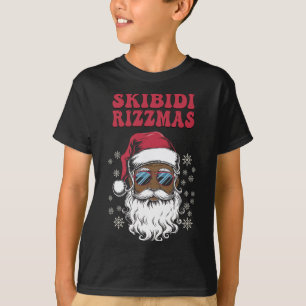 Camiseta Skibidi Rizzmas Santa Feliz de Natal Rizz M