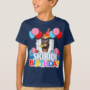 Camiseta Skibidi Toilet Birthday Tee [Personalize!]