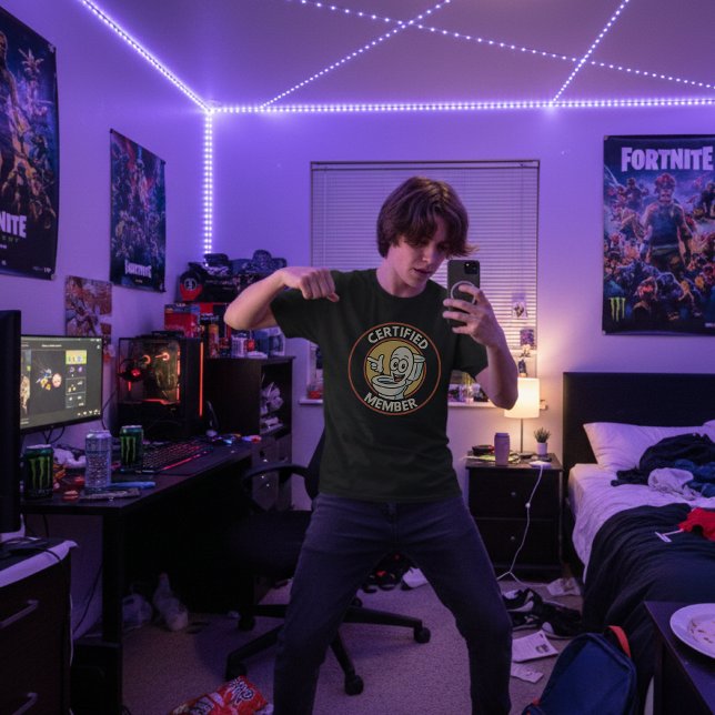 Camiseta Skibidi Toilet Certified Member (Criador carregado)