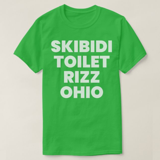Camiseta Skibidi Toilet Rizz Ohio (Frente do Design)