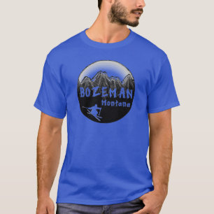 Camiseta Skier artístico de Bozeman Montana