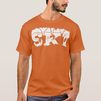 Camiseta Skier Ski Ice Skiing Winter Sports Descida Snow L