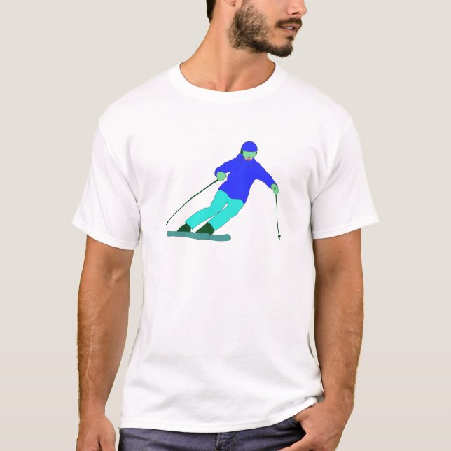 Camiseta Skier Snow Skiing (Frente)