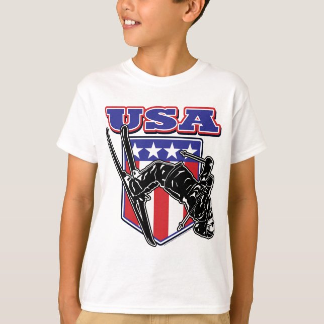 Camiseta Skier USA (Frente)