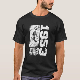 Camiseta Skiers Skier Vintage nascer 1953 Aniversário Esqui