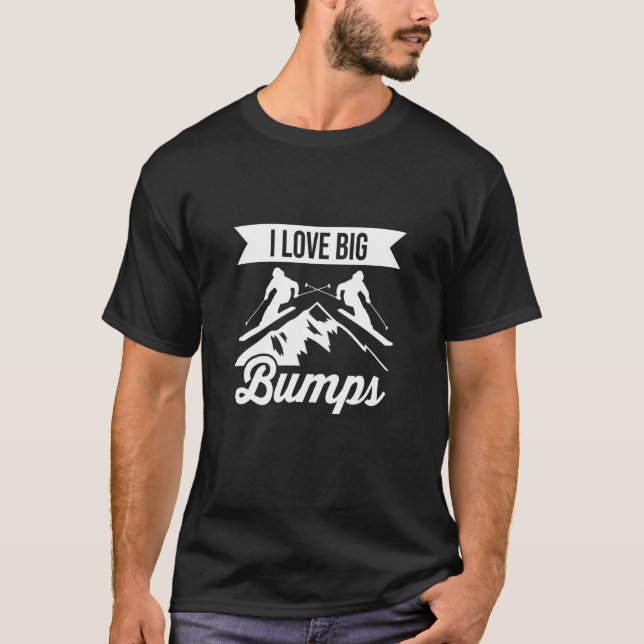 Camiseta Skiier Love Big Bumps Ski (Frente)