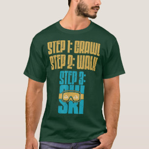 Camiseta Skiier Snow Holidays Ski Winter Women Te