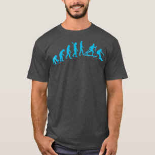 Camiseta Skiing Engraçado Evolução Orgulhosa Esquiando P