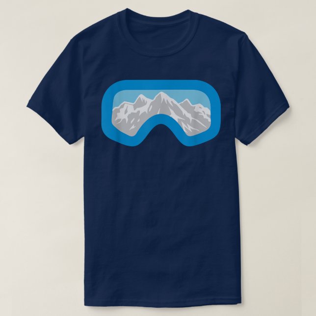 Camiseta Skiing or Snowboard Goggle  (Frente do Design)