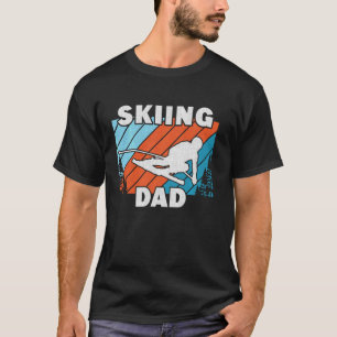 Camiseta Skiing Pai Ski Skier Vintage