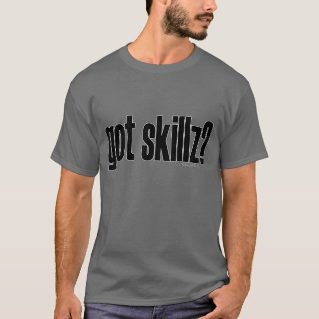 Camiseta skillz obtido? T-shirt (Frente)