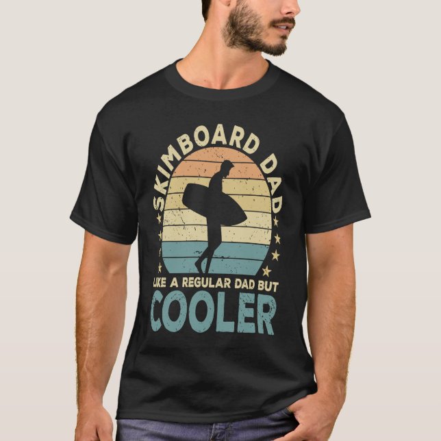 Camiseta Skimboard Dad Skimboarder  Skimboarding (Frente)