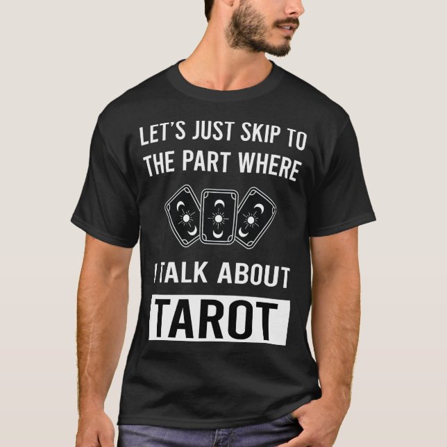 Camiseta Skip Talk Tarot (Frente)