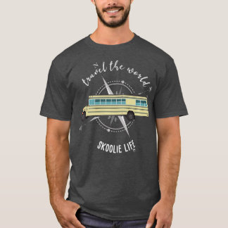 Camiseta Skoolie Life Converteu Ônibus Escolar em Viagem